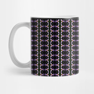 white trillium, dark background, tinted pattern 2 Mug